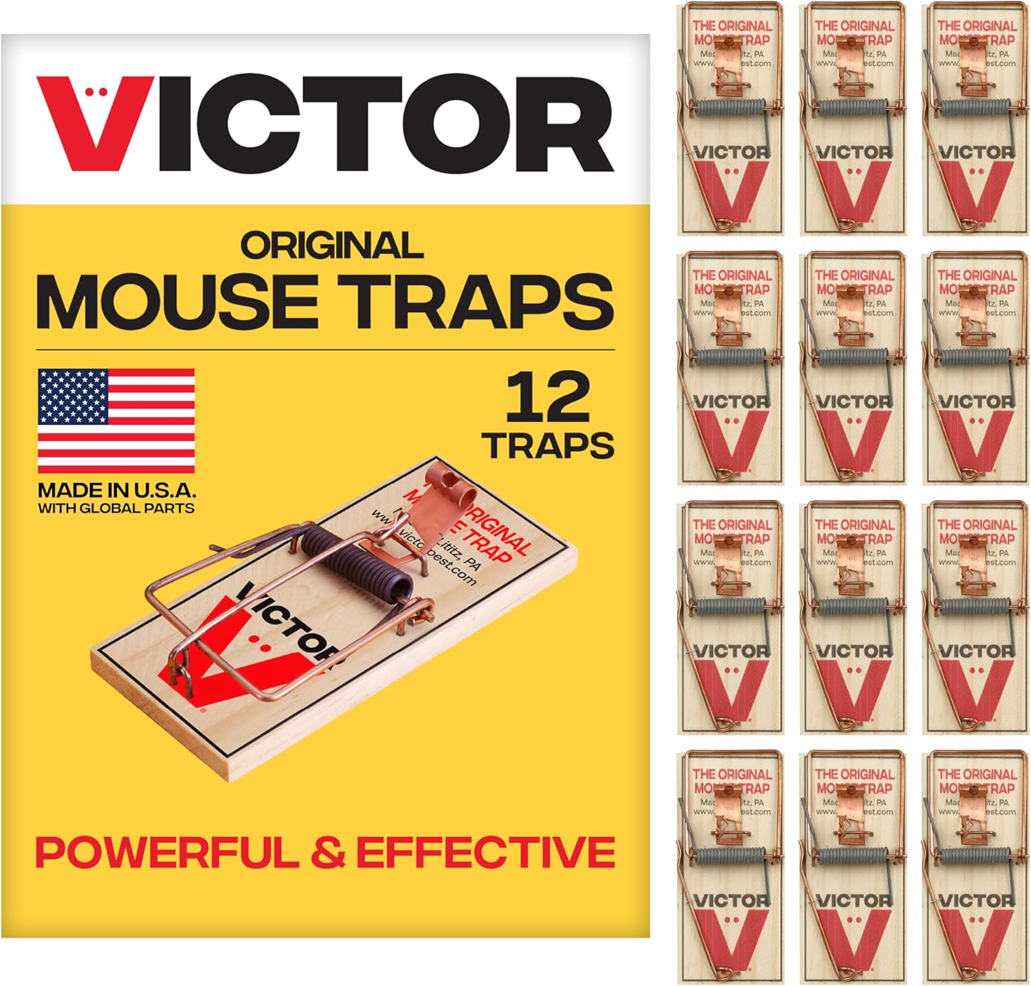 Mouse Snap Traps (Classic Wood Set)